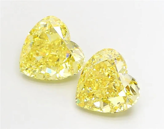 5,01 ct Herz-Diamant aus Laborzucht (Farbe: Fancy Vivid Yellow, Reinheit: VS1, Schliff: GD, IGI-zertifiziert)