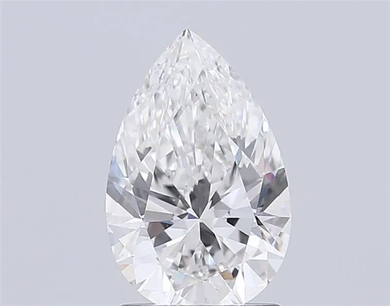 Diamant de laboratoire de 1,59 ct, taille poire (couleur E, pureté VVS2, certifié IGI)