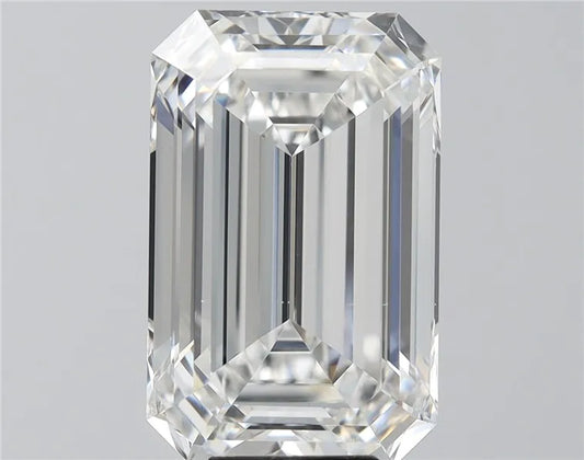 Diamant émeraude de 10,06 ct (couleur F, pureté VS1, certifié IGI)