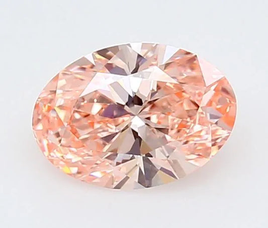 1.07ct Oval Lab Grown Diamond (Colour Fancy Vivid Pink, Clarity VVS2, IGI Certified)