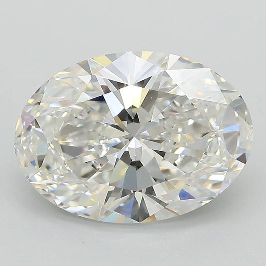 Diamant ovale de 4,56 ct (couleur F, pureté VVS2, certifié GIA)