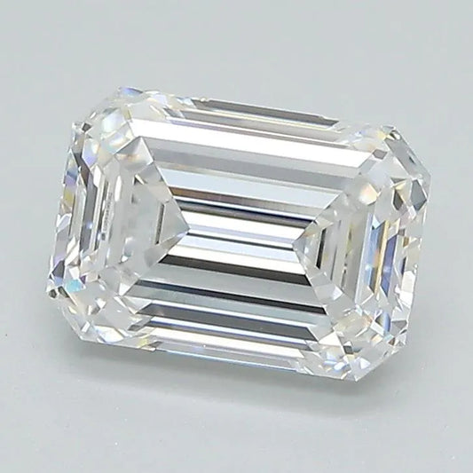 1,56 ct Smaragd, im Labor gezüchteter Diamant (Farbe E, Reinheit VVS1, IGI-zertifiziert)