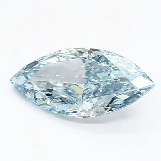 1,17 ct Marquise-Diamant im Labor (Farbe: Fancy Vivid Blue, Reinheit: VVS2, IGI-zertifiziert)
