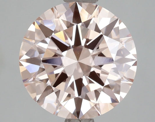 Lab-Grown Round Diamond - 3.02 Carats, Fancy Intense Pink Color, VS1 Clarity - Certified by IGI - Report Number: LG658492204