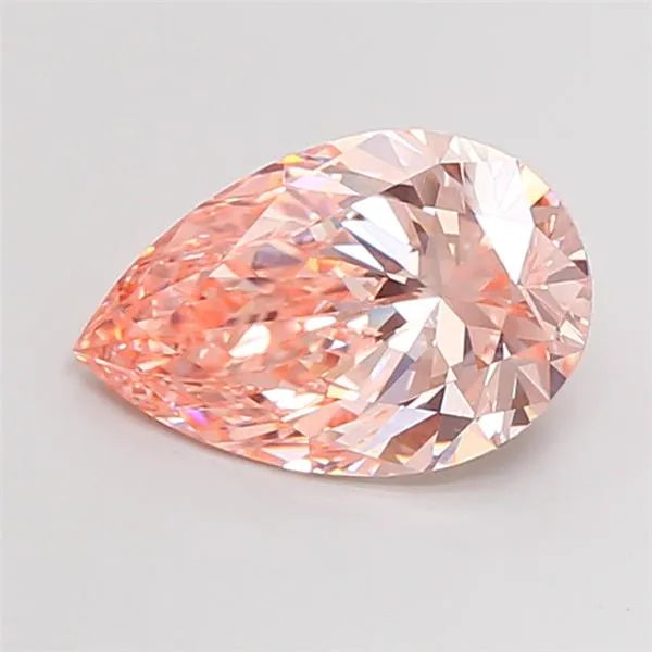 3.50ct Pear Lab Grown Diamond (Colour Fancy Intense Pink, Clarity VS1, IGI Certified)