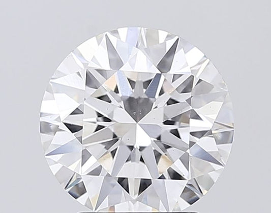 Lab-Grown Round Diamond - 3.05 Carats, E Color, VS2 Clarity - Certified by IGI - Report Number: LG683570702