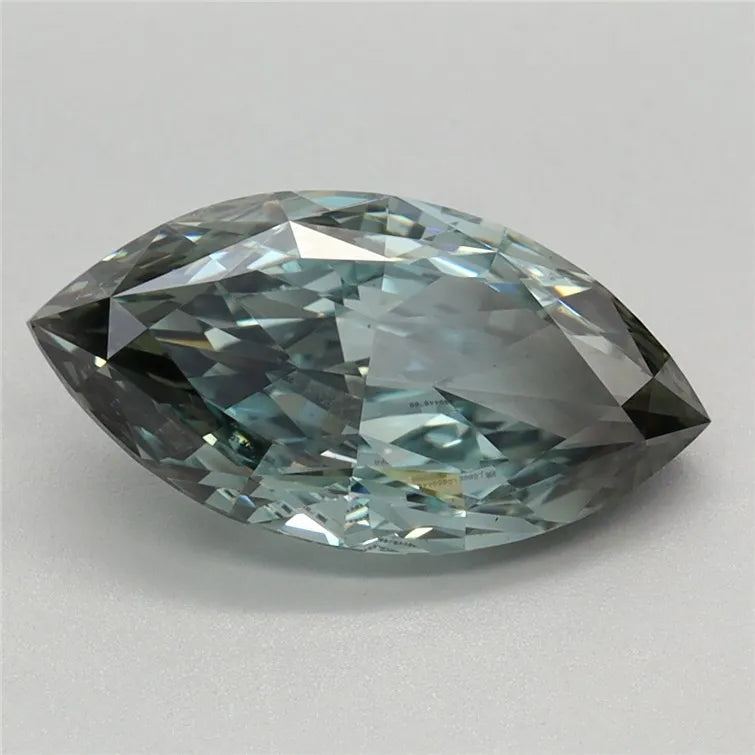 2.14ct Marquise Lab Grown Diamond (Colour Fancy Vivid Green, Clarity VS1, IGI Certified)