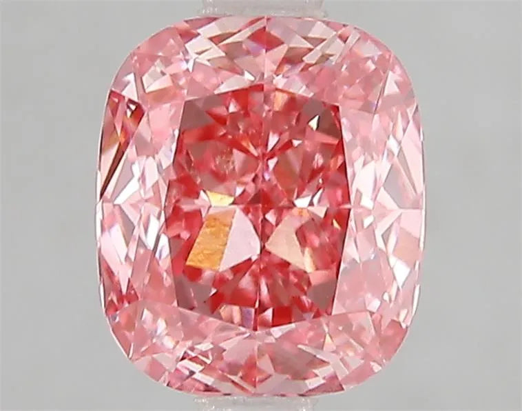 Diamant de laboratoire modifié taille coussin de 2,10 ct (couleur rose vif fantaisie, pureté VS1, certifié IGI)