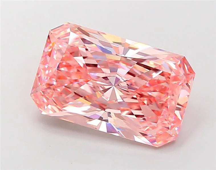 6.05ct Radiant Lab Grown Diamond (Colour Fancy Vivid Pink, Clarity VS1, IGI Certified)