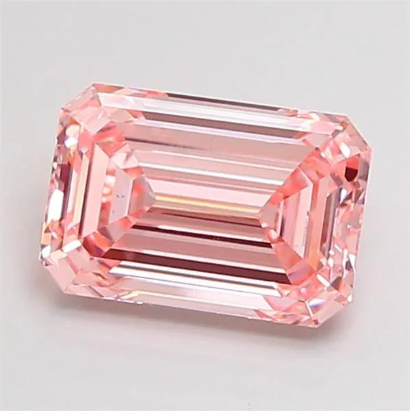 3.01ct Emerald Lab Grown Diamond (Colour Fancy Intense Pink, Clarity VS1, IGI Certified)
