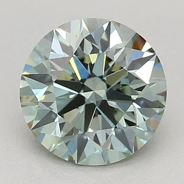 0.75ct Round Lab Grown Diamond (Colour Fancy Intense Green, Clarity VS1, Cut ID, IGI Certified)