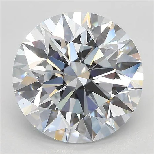 4,20 ct runder, im Labor gezüchteter Diamant (Farbe G, Reinheit VS2, Schliff-ID, IGI-zertifiziert)