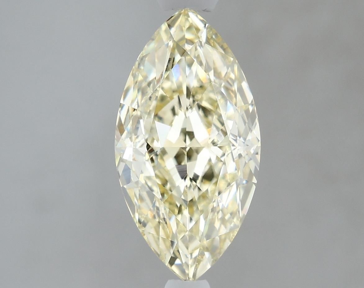 Lab-Grown Marquise Diamond - 1.74 Carats, Fancy Yellow Color, VS1 Clarity - Certified by IGI - Report Number: LG623413160