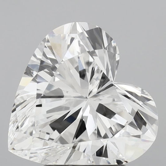 Lab-Grown Heart Diamond - 3.1 Carats, E Color, VVS2 Clarity - Certified by IGI - Report Number: LG705530931