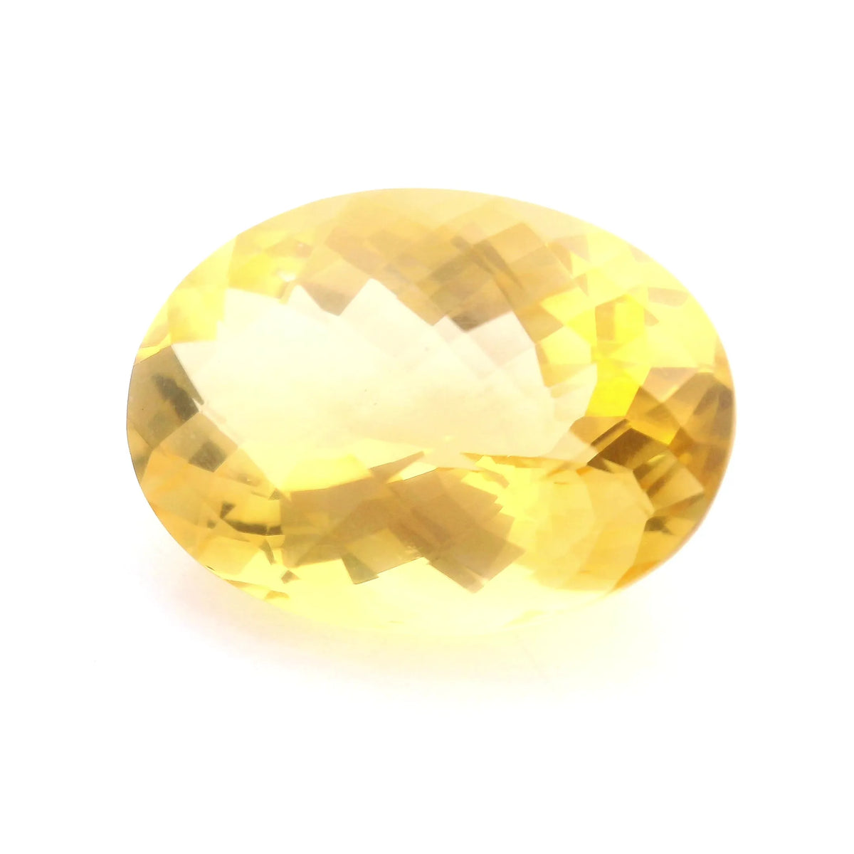 24.46ct Oval Natural Citrine (Colour Yellow, Clarity Eye Clean, Cut Faceted)