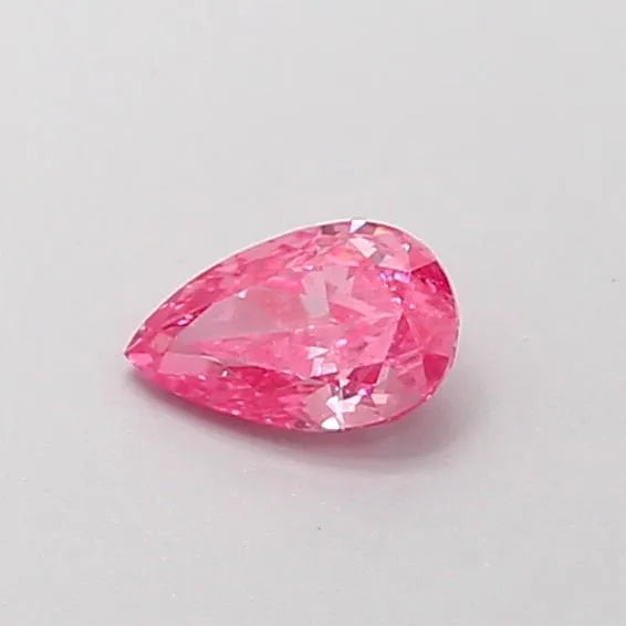 0.19ct Pear Lab Grown Diamond (Colour Fancy Vivid Pink, Clarity VVS2, IGI Certified)