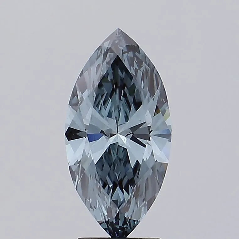 2.06ct Marquise Lab Grown Diamond (Colour Fancy Deep Blueish Green, Clarity VS2, IGI Certified)