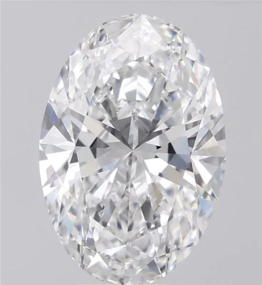 Diamant ovale de 5,07 ct (couleur D, pureté VVS2, certifié IGI)