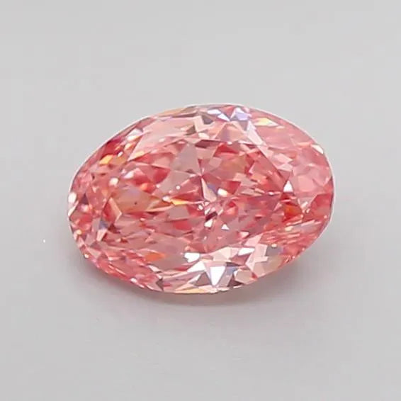 1.41ct Oval Lab Grown Diamond (Colour Fancy Vivid Pink, Clarity VS1, IGI Certified)