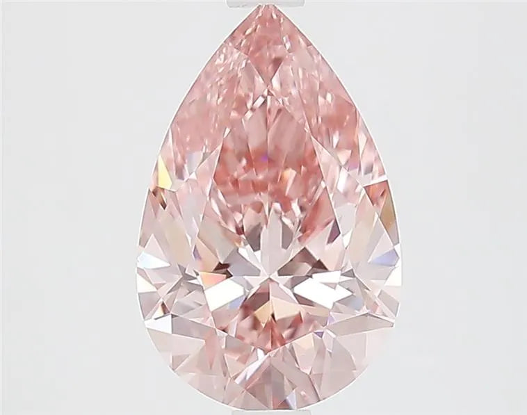 2.06ct Pear Lab Grown Diamond (Colour Fancy Vivid Pink, Clarity VVS2, IGI Certified)