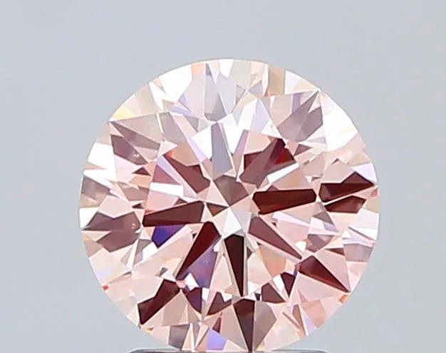 2.07ct Round Lab Grown Diamond (Colour Fancy Intense Pink, Clarity VVS2, Cut ID, IGI Certified)