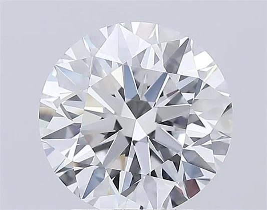 Diamant rond de 3,00 ct, cultivé en laboratoire (couleur D, pureté VVS2, taille EX, certifié IGI)