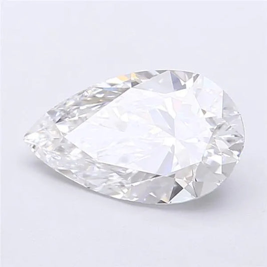 2,80 ct birnenförmiger, im Labor gezüchteter Diamant (Farbe E, Reinheit VVS2, IGI-zertifiziert)