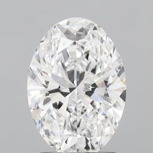 Lab-Grown Oval Diamond - 2.46 Carats, D Color, VVS1 Clarity - Certified by IGI - Report Number: LG691512431