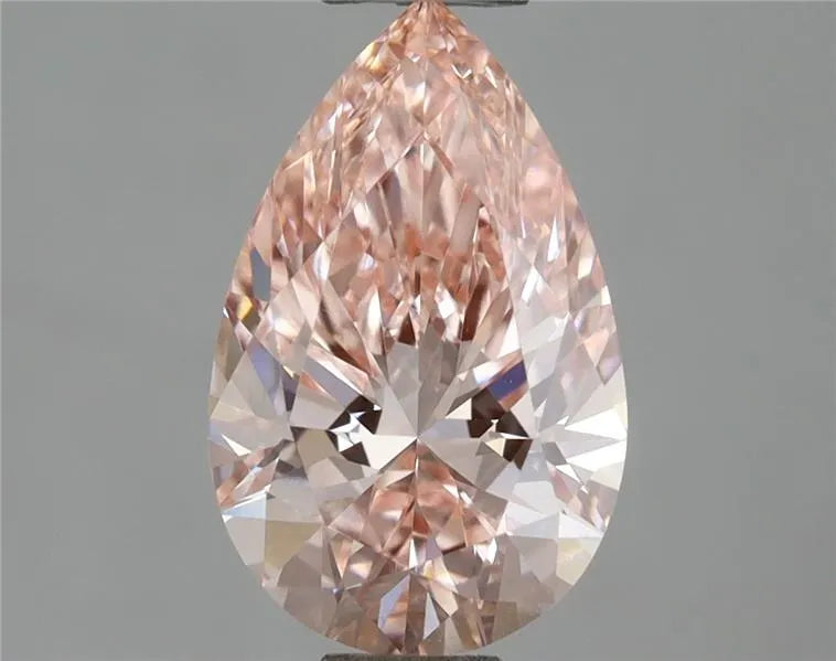 1.27ct Pear Lab Grown Diamond (Colour Fancy Intense Pink, Clarity VS1, IGI Certified)