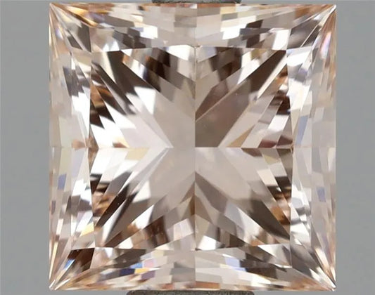 Diamant Princesse de 2,00 ct (couleur rose brun clair, pureté VVS2, certifié IGI)