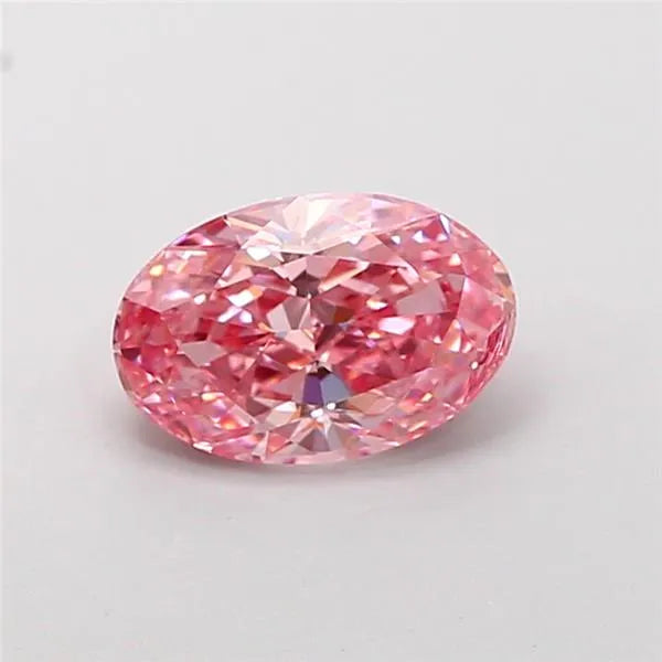 1.01ct Oval Lab Grown Diamond (Colour Fancy Vivid Pink, Clarity VS2, IGI Certified)