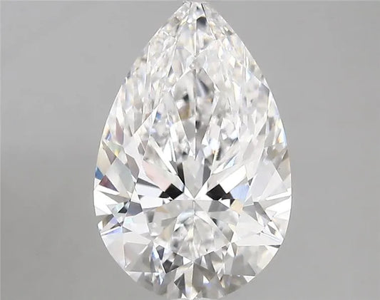 3,04 ct birnenförmiger, im Labor gezüchteter Diamant (Farbe D, Reinheit VVS2, IGI-zertifiziert)