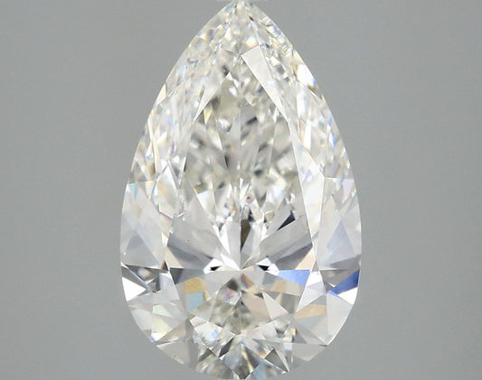 Lab-Grown Pear Diamond - 2.97 Carats, F Color, VS2 Clarity - Certified by IGI - Report Number: LG670441397