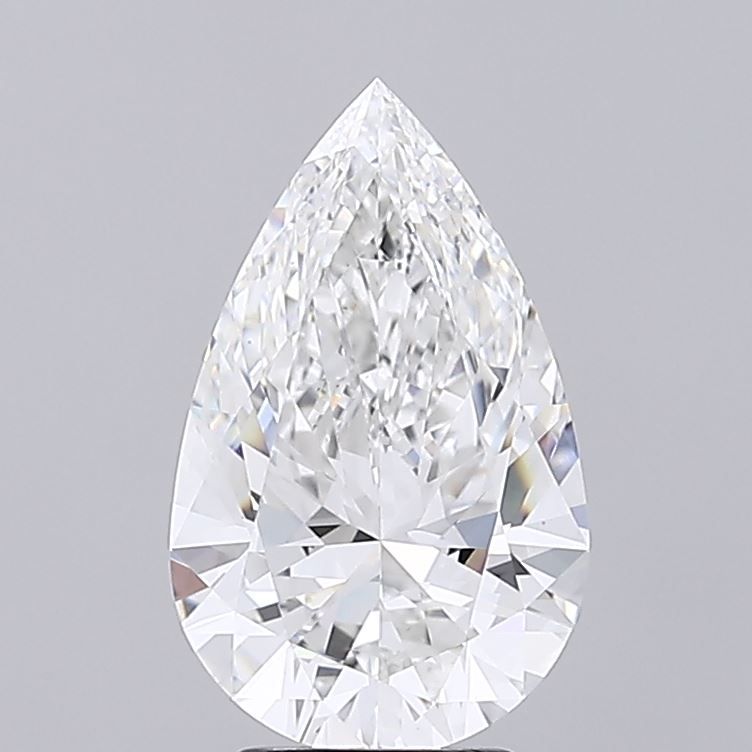 Lab-Grown Pear Diamond - 3.58 Carats, F Color, VS1 Clarity - Certified by IGI - Report Number: LG670406501