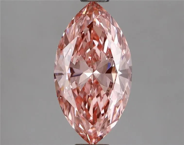 1.26ct Marquise Lab Grown Diamond (Colour Fancy Vivid Pink, Clarity VVS2, IGI Certified)