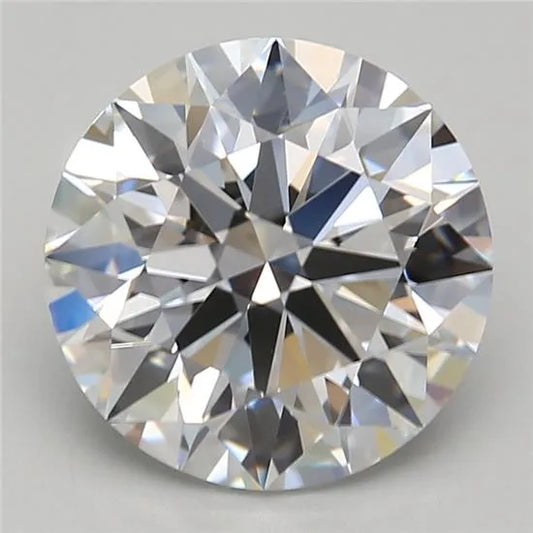 3,13 ct runder, im Labor gezüchteter Diamant (Farbe D, Reinheit VVS1, Schliff EX, GIA-zertifiziert)
