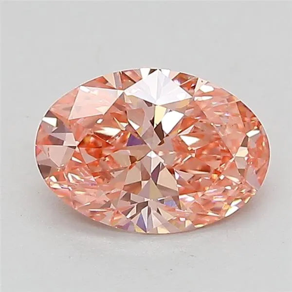 1.04ct Oval Lab Grown Diamond (Colour Fancy Vivid Pink, Clarity VVS2, IGI Certified)