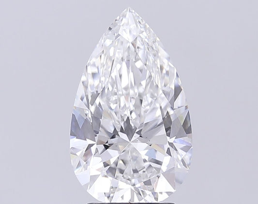 Lab-Grown Pear Diamond - 3.5 Carats, E Color, VS2 Clarity - Certified by IGI - Report Number: LG705546814