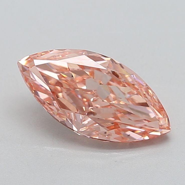 Lab-Grown Marquise Diamond - 2.12 Carats, Fancy Vivid Pink Color, VS2 Clarity - Certified by IGI - Report Number: LG668404660