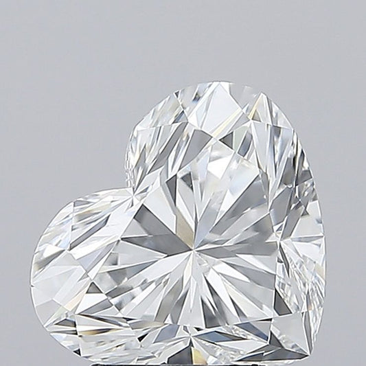 Lab-Grown Heart Diamond - 4.04 Carats, E Color, VVS2 Clarity - Certified by IGI - Report Number: LG694571990