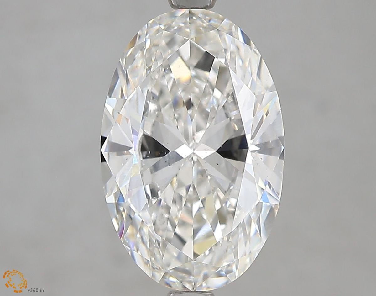 Lab-Grown Oval Diamond - 3.01 Carats, F Color, VS2 Clarity - Certified by IGI - Report Number: LG677549175