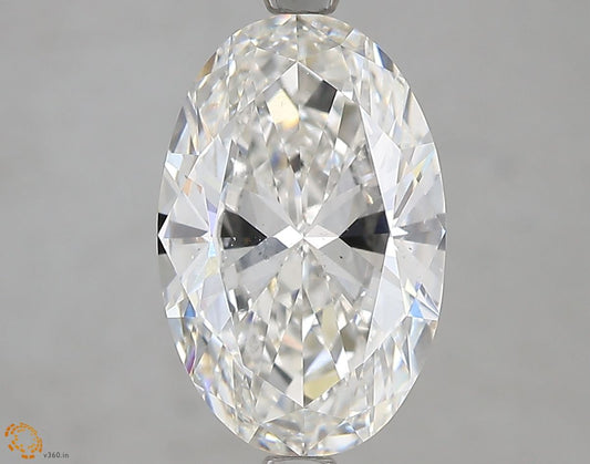Lab-Grown Oval Diamond - 3.01 Carats, F Color, VS2 Clarity - Certified by IGI - Report Number: LG677549175