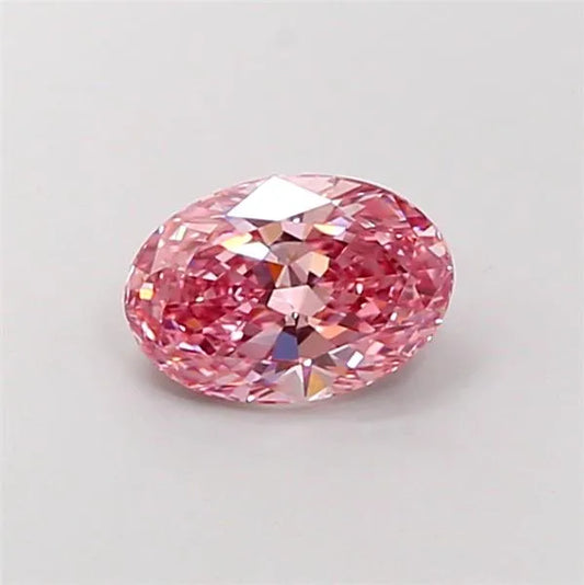 1.61ct Oval Lab Grown Diamond (Colour Fancy Vivid Pink, Clarity VVS2, IGI Certified)