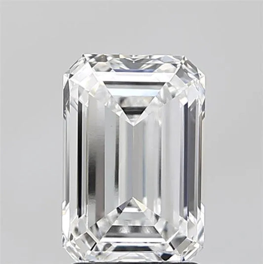 Diamant émeraude de 2,09 ct (couleur D, pureté VVS1, certifié IGI)