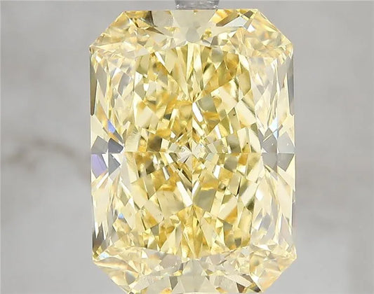 Diamant de laboratoire radiant de 7,00 ct (couleur jaune vif fantaisie, pureté VS1, certifié IGI)