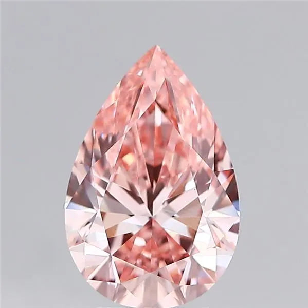 3.09ct Pear Lab Grown Diamond (Colour Fancy Intense Pink, Clarity VVS2, IGI Certified)