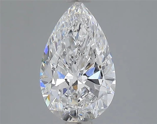 Diamant de laboratoire de 1,53 ct, taille poire (couleur D, pureté VS2, certifié IGI)