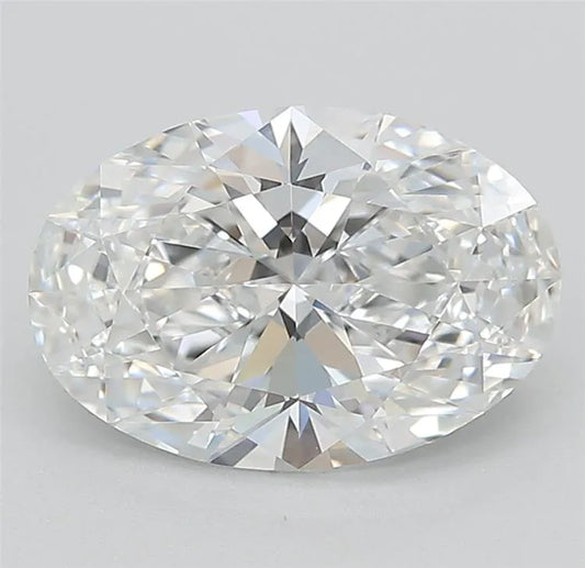 2.33ct Oval Lab Grown Diamond (Colour E, Clarity IF, Cut EX, IGI Certified)