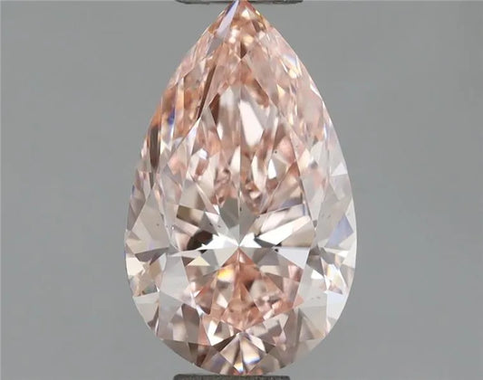 1.01ct Pear Lab Grown Diamond (Colour Fancy Intense Pink, Clarity VS2, IGI Certified)