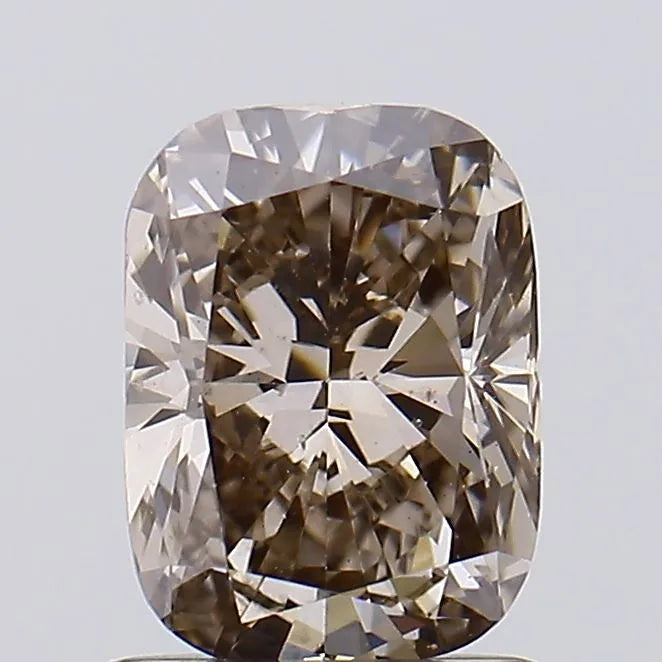 1.00ct Cushion brilliant Lab Grown Diamond (Colour Fancy Brown, Clarity VS2, IGI Certified)